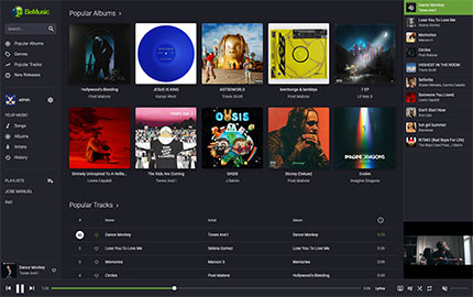 Spotify clone demo screenshot